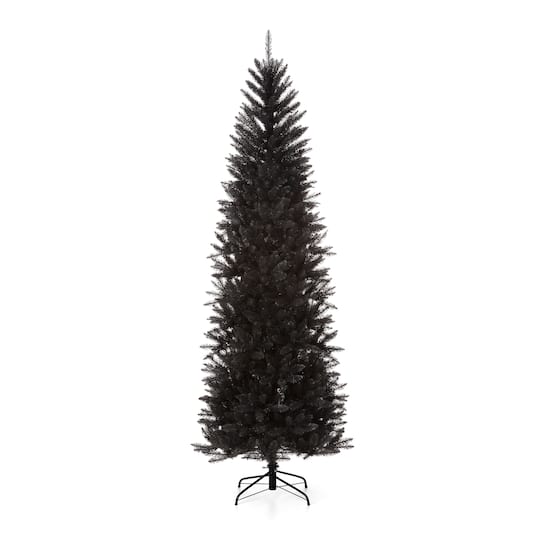 7.5Ft Unlit Black Tinsel Artificial Christmas Tree By Glitzhome | 7.5 ft | Michaels®